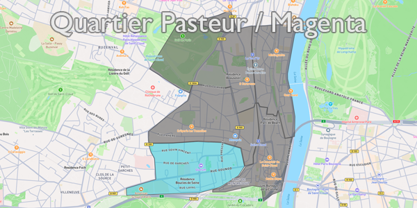 Illustration de l'article Le Quartier Pasteur/Magenta de Saint-Cloud