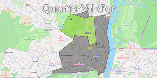 Illustration de l'article Le Quartier Val d'or de Saint-Cloud