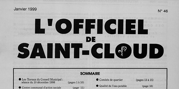 Illustration de l'article Comptes-rendus Analytique de la Ville de Saint-Cloud