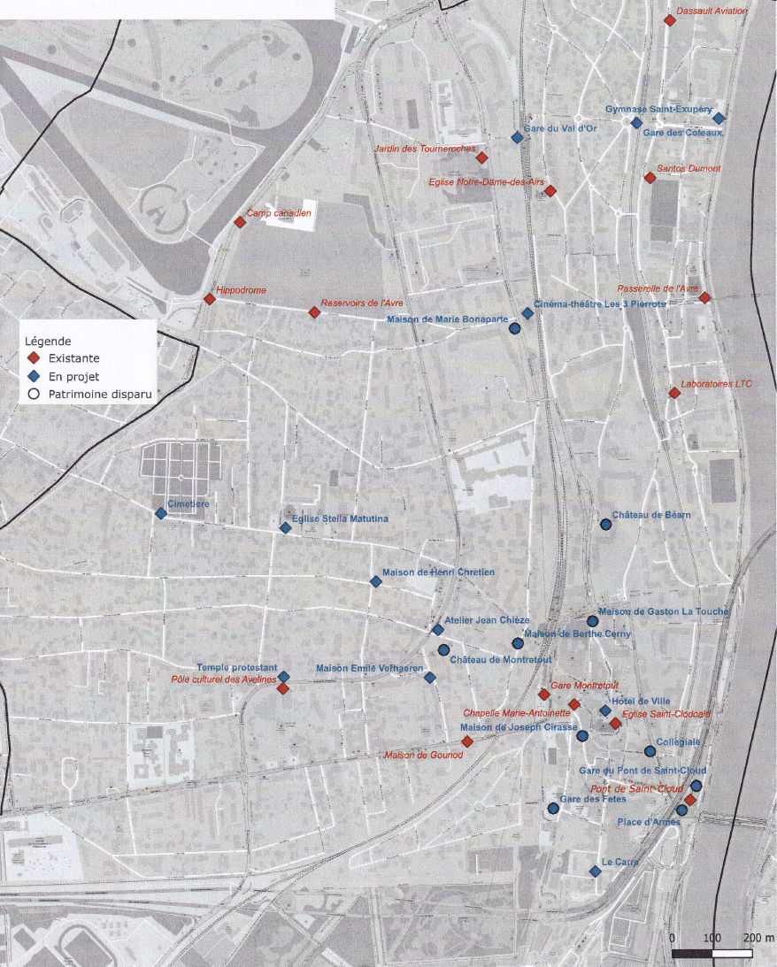 Bornes patrimoines de la Ville de Saint-Cloud