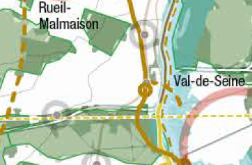Carte n°1 du SDRIF 2024 - Zoom sur Saint-Cloud
