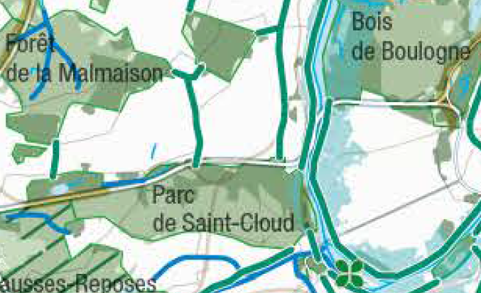 Carte n°3 du SDRIF 2024 - Zoom sur Saint-Cloud