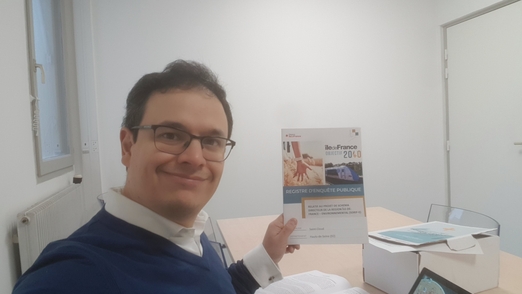 Photo depuis la salle de réunion de l'enquête publique