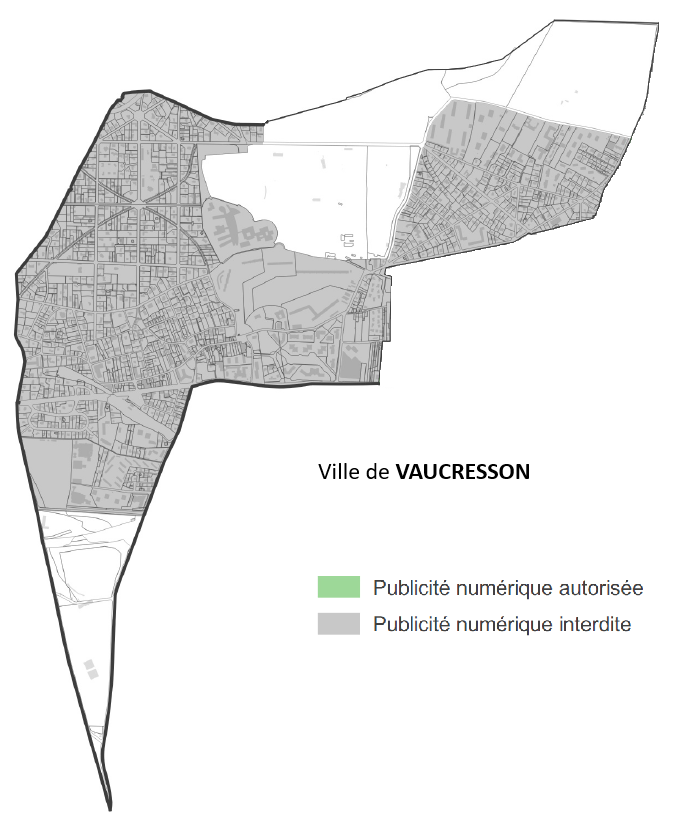 Vaucresson - Ce que dit le RPLI 2021 pour la publicité numérique<br>(autorisée nul part)