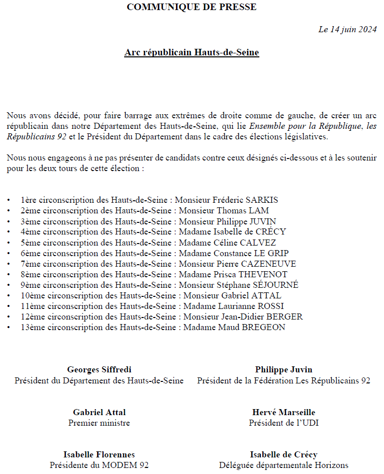 Accord LR92 - Renaissance/MoDem/Horizon<br>(14 juin 2024)