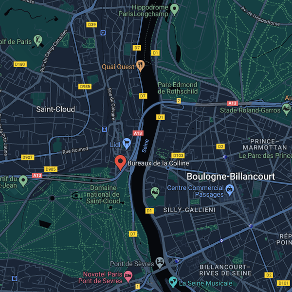 Où se trouvent les Bureaux de la Colline ?<br>(Saint-Cloud)