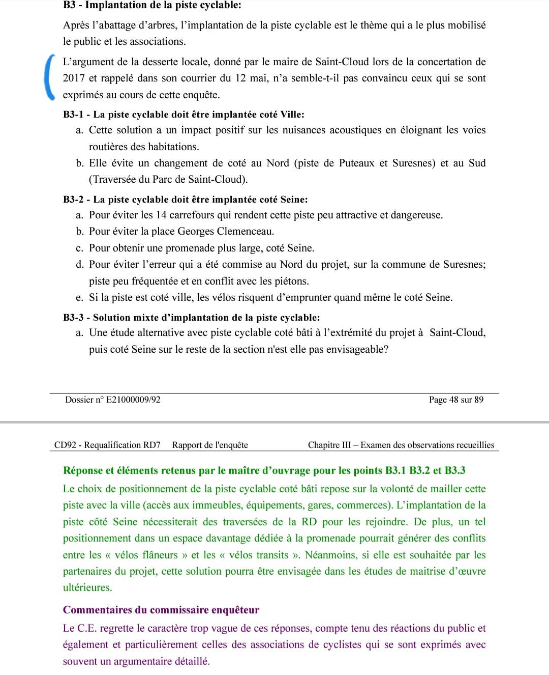 Extrait n°1 du rapport