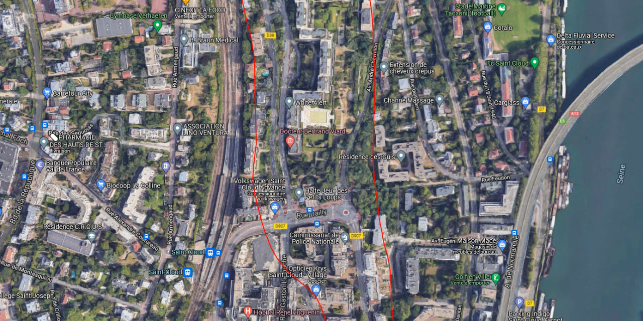 Plan de la zone
