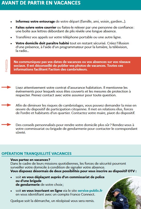 Brochure contre les cambriolages (2/3)