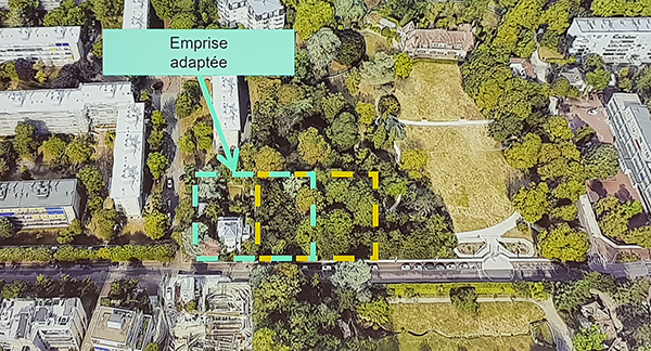 Ouvrage Tourneroches : emprise adaptée<br>(source: SGP)