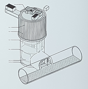 Ouvrage Croix du Roy : plan de coupe<br>(source: SGP)