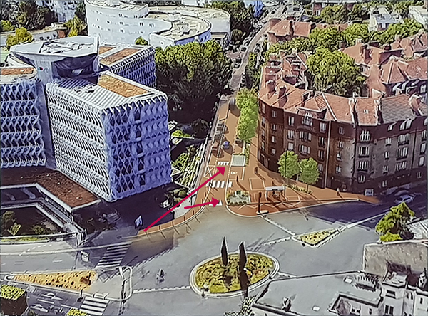 Ouvrage Croix du Roy : vue d'artiste<br>(source: SGP)