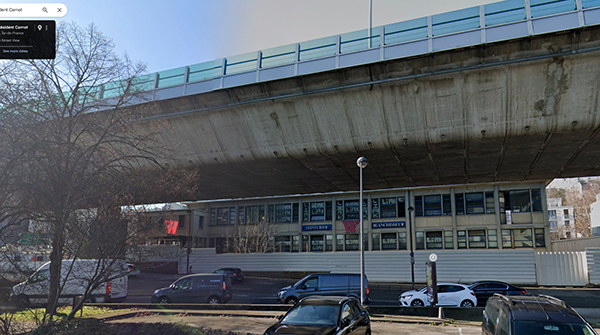 Vue n°1 de la parcelle : avec WARTNER<br>18 quai du Président Carnot