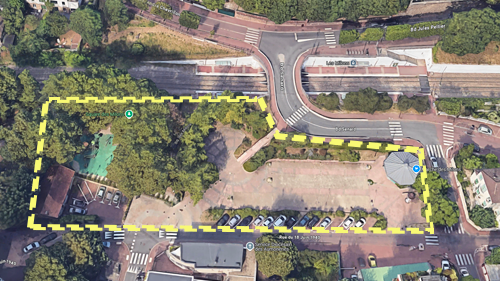 Place du marché des Milons dans son état actuel