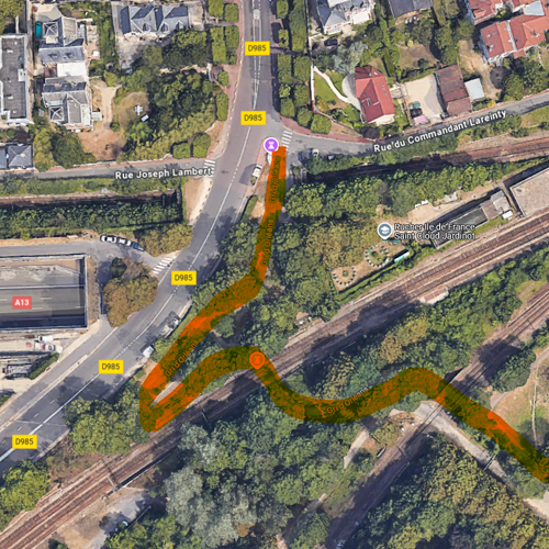 Entrée du parc de Saint-Cloud (côté Allée de la Glacière)