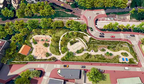Visuel 3D du futur parc des Milons