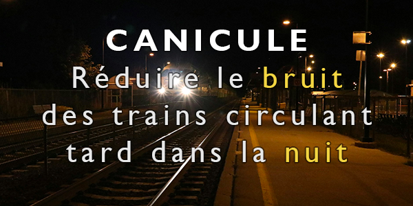 Illustration de l'article : Canicule & Réduction du bruit des trains