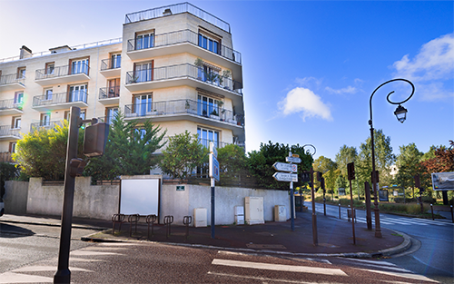 Panneau rue Buzenval / rue du Camp Canadien<br>(affichage recto uniquement)