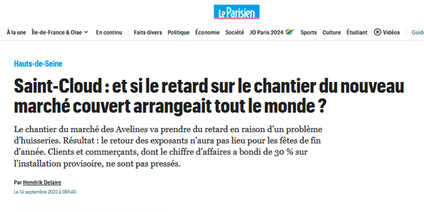 Illustration de l'article : Marché des Avelines : « Et si le retard de la nouvelle halle arrangeait tout le monde ? »